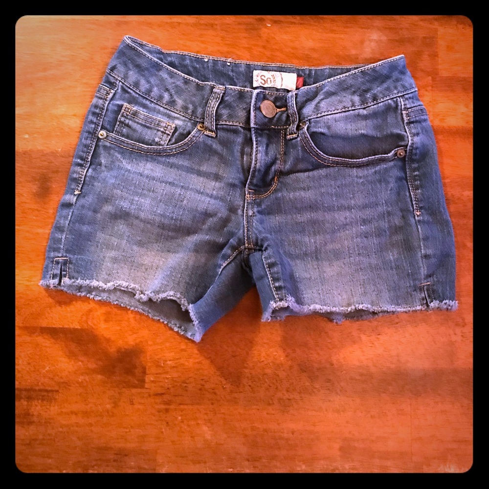 SO Juniors Jean denim Shorts size 1